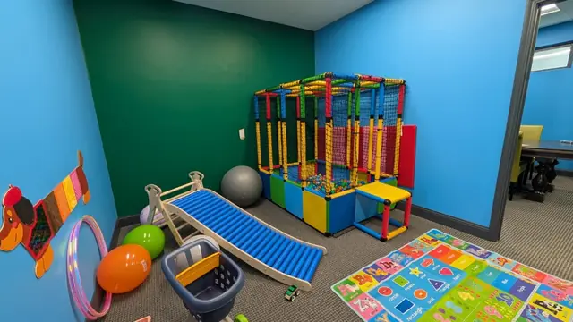 Ball pit and climbing area